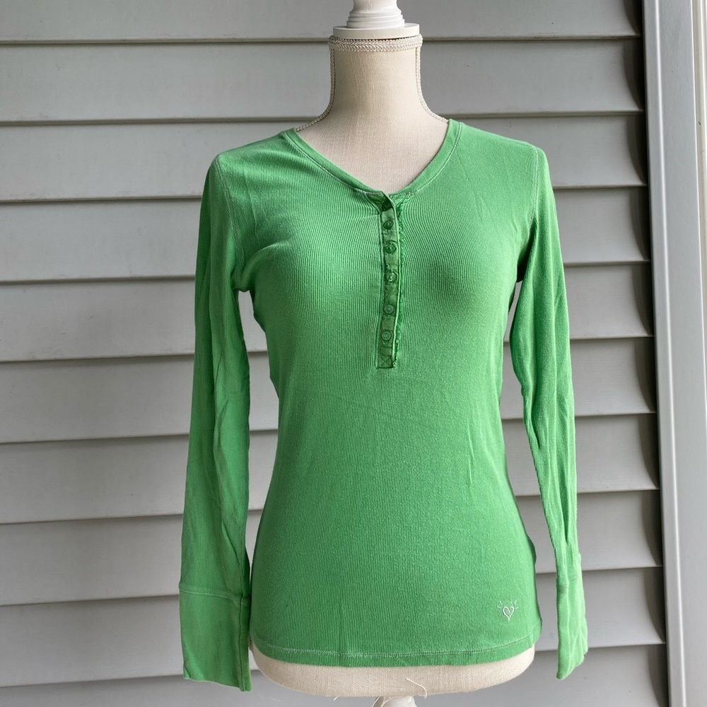 Justice Green Henley top